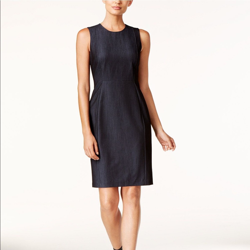 Calvin Klein Chambray Sheath Dress